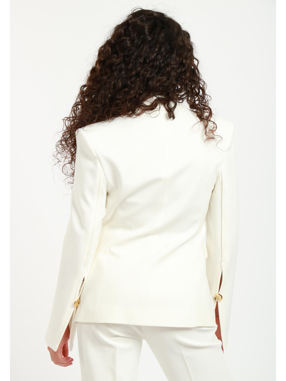 Gianburrasca White Single-Breasted Jacket