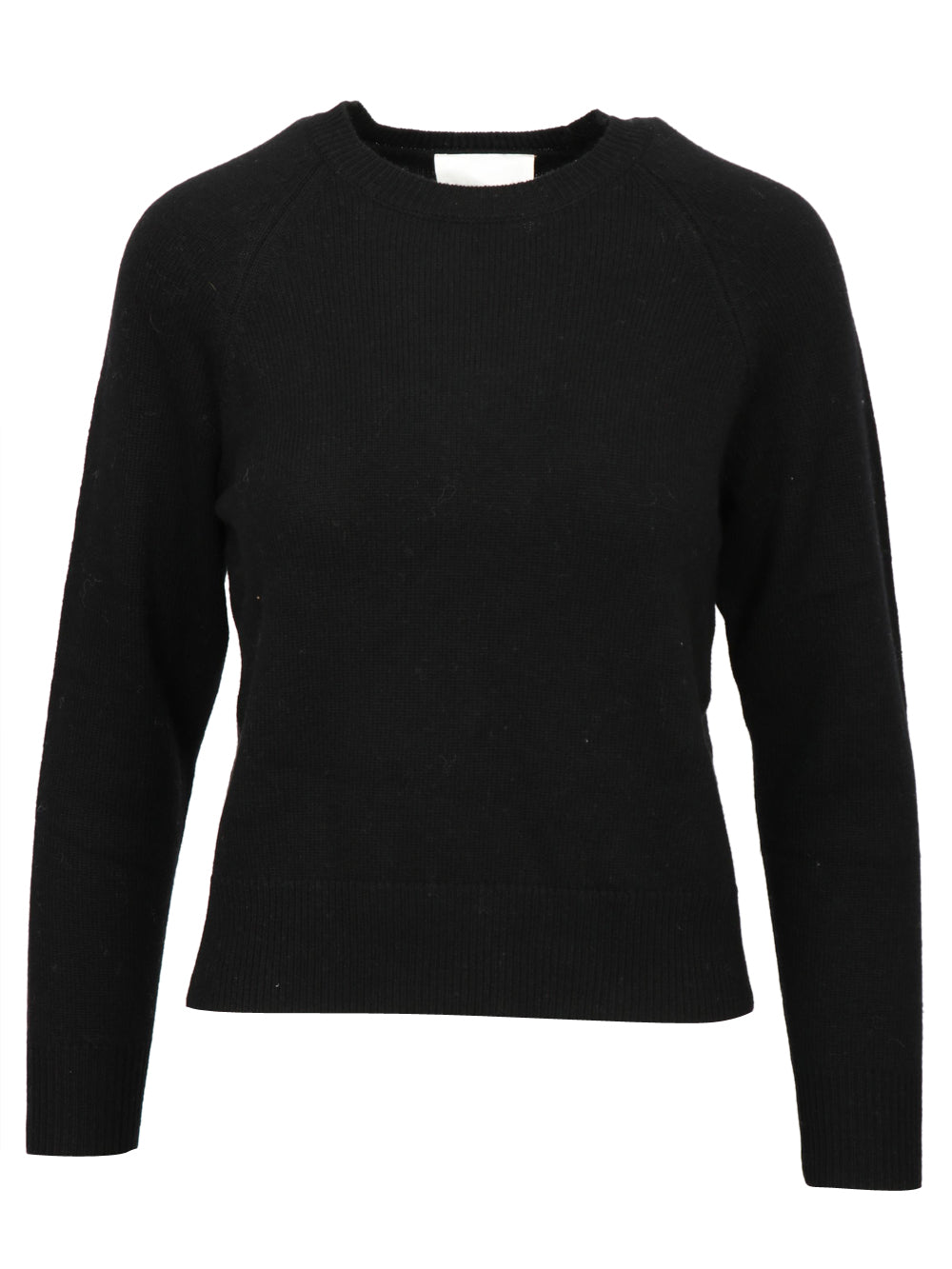 ABSOLUT CASHMERE Maglia Girocollo in Misto Lana e Cashmere Nera Nero