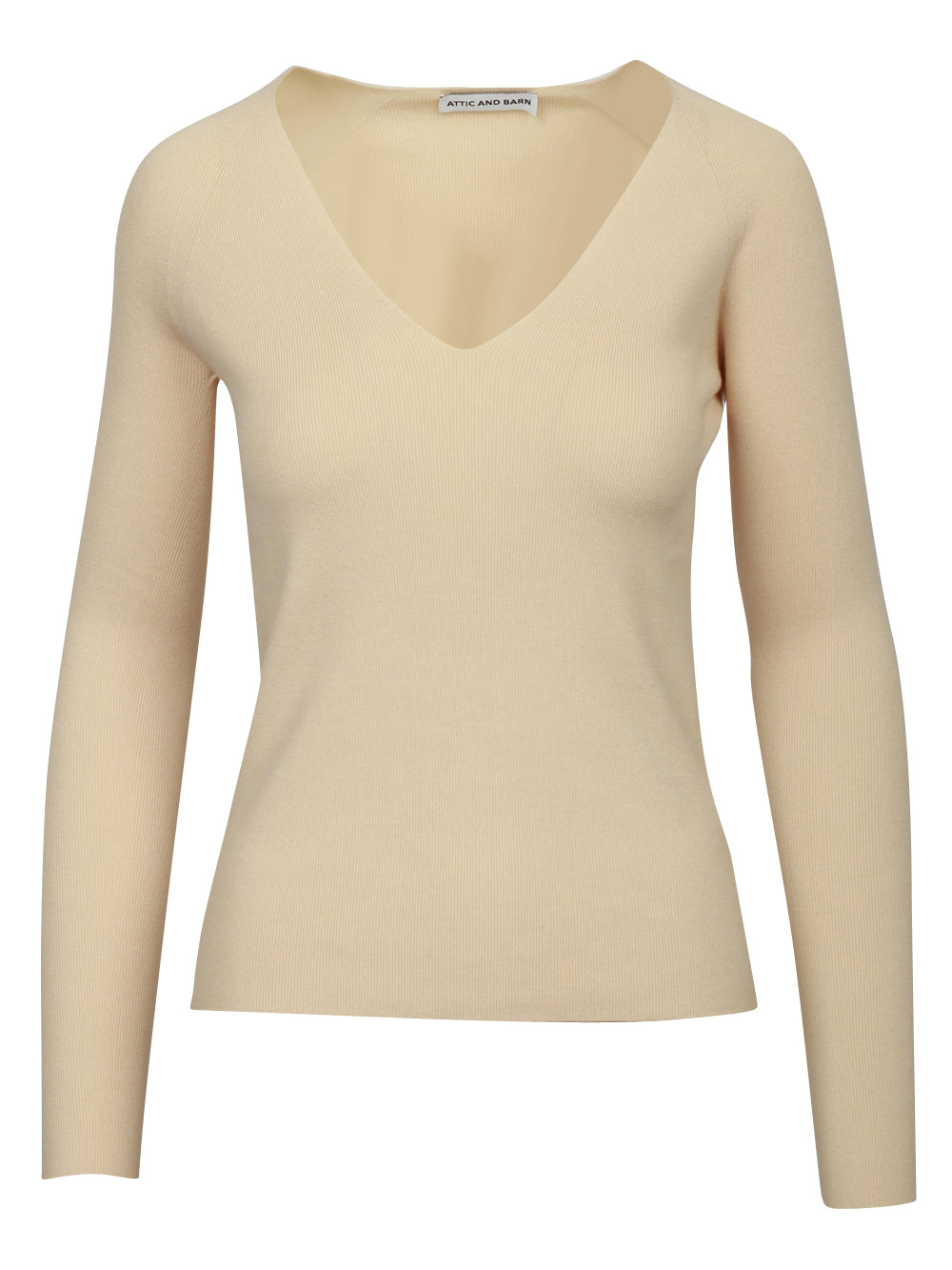 Cipresso Cream V-Neck Sweater