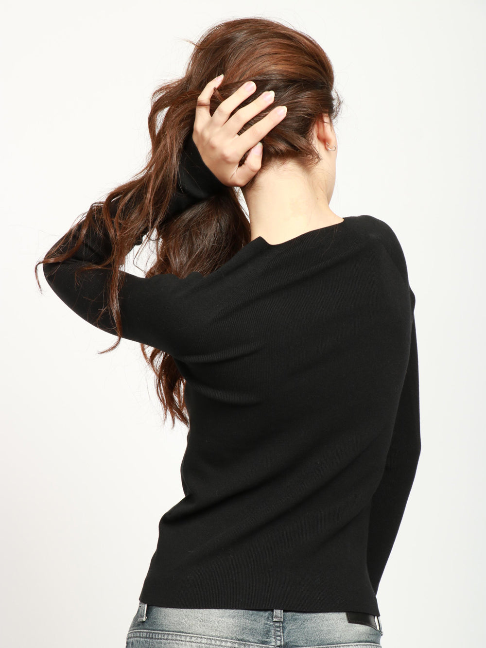 Black Cypress V-Neck Sweater