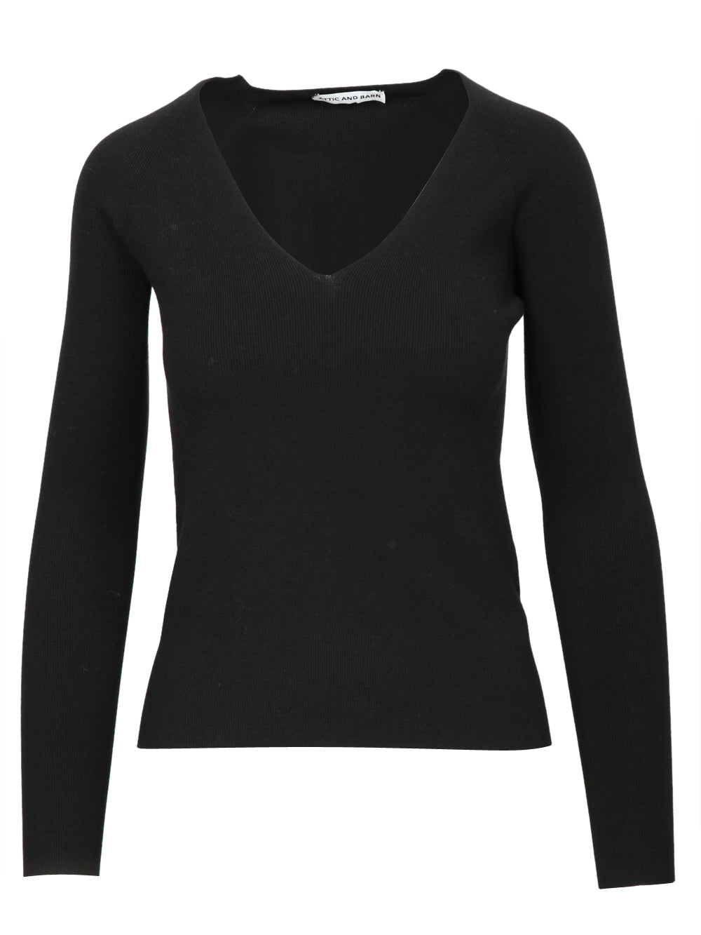 Black Cypress V-Neck Sweater