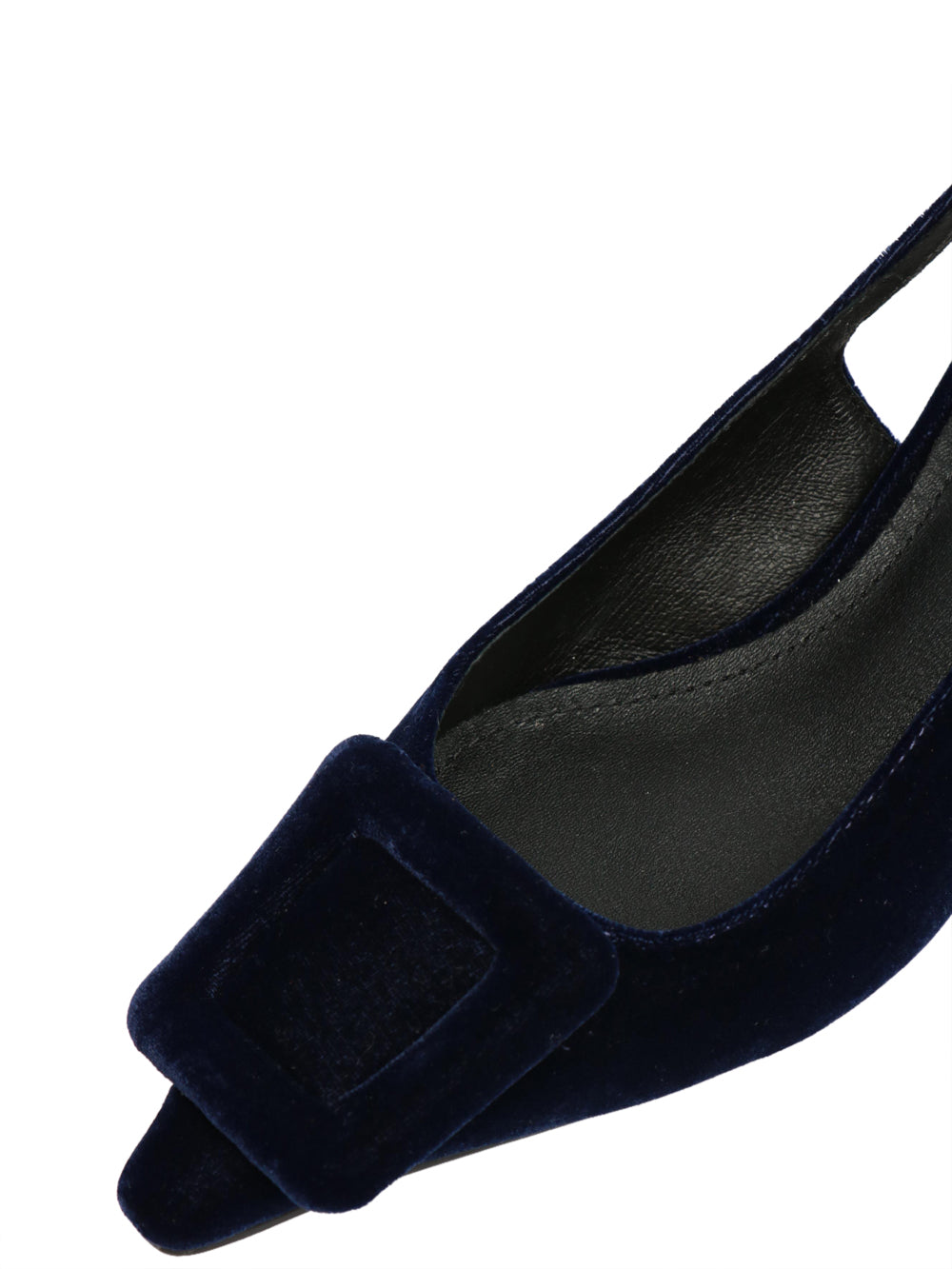 BIBI LOU Scarpe Décolleté Slingback Poznan in Velluto Blu Blu