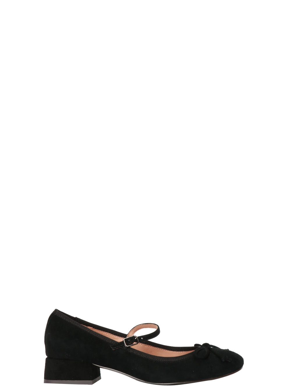 BIBI LOU Scarpe Ballerina Suzy in Pelle Scamosciata Nere Nero