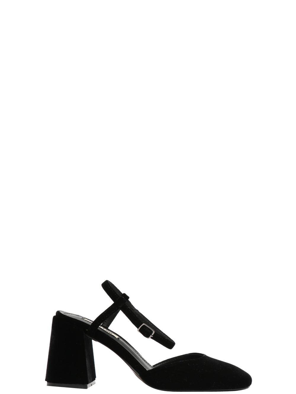 BIBI LOU Scarpe Décolleté Emily Slingback in Velluto Nere Nero