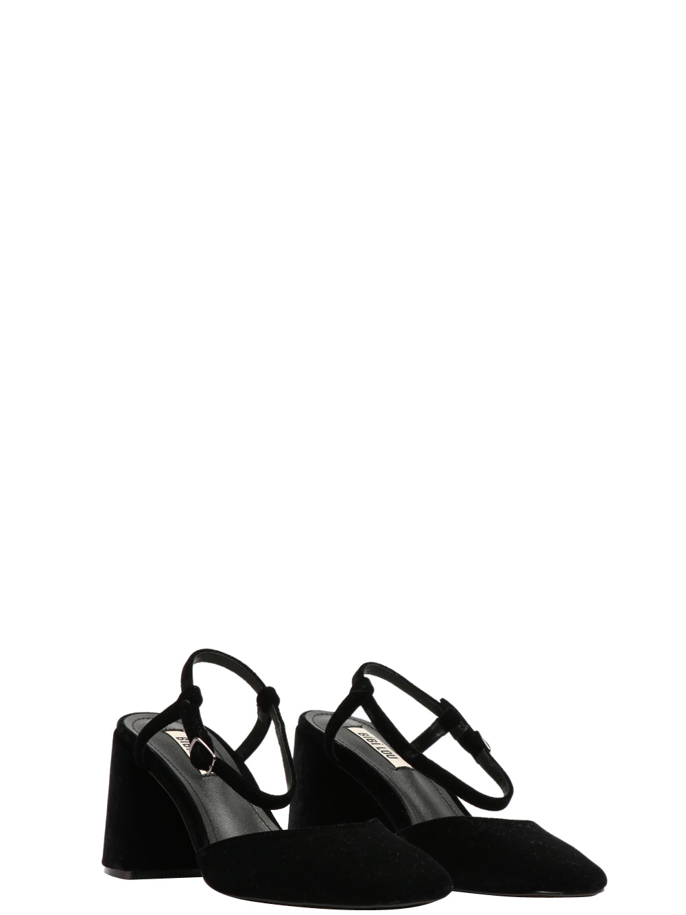 BIBI LOU Scarpe Décolleté Emily Slingback in Velluto Nere Nero