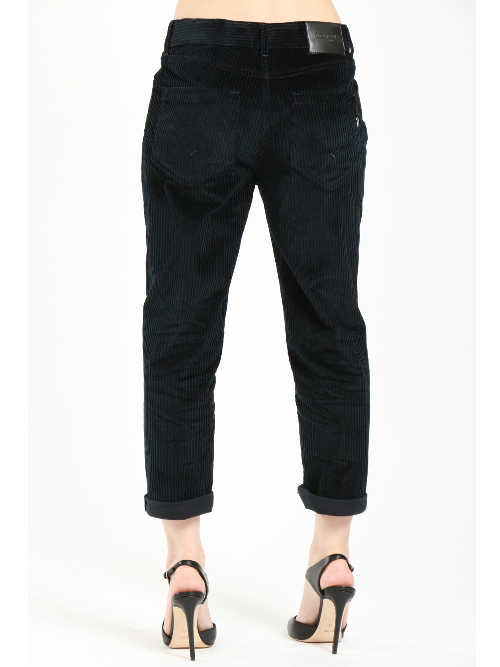 Koons Trousers in Midnight Blue Rock Velvet