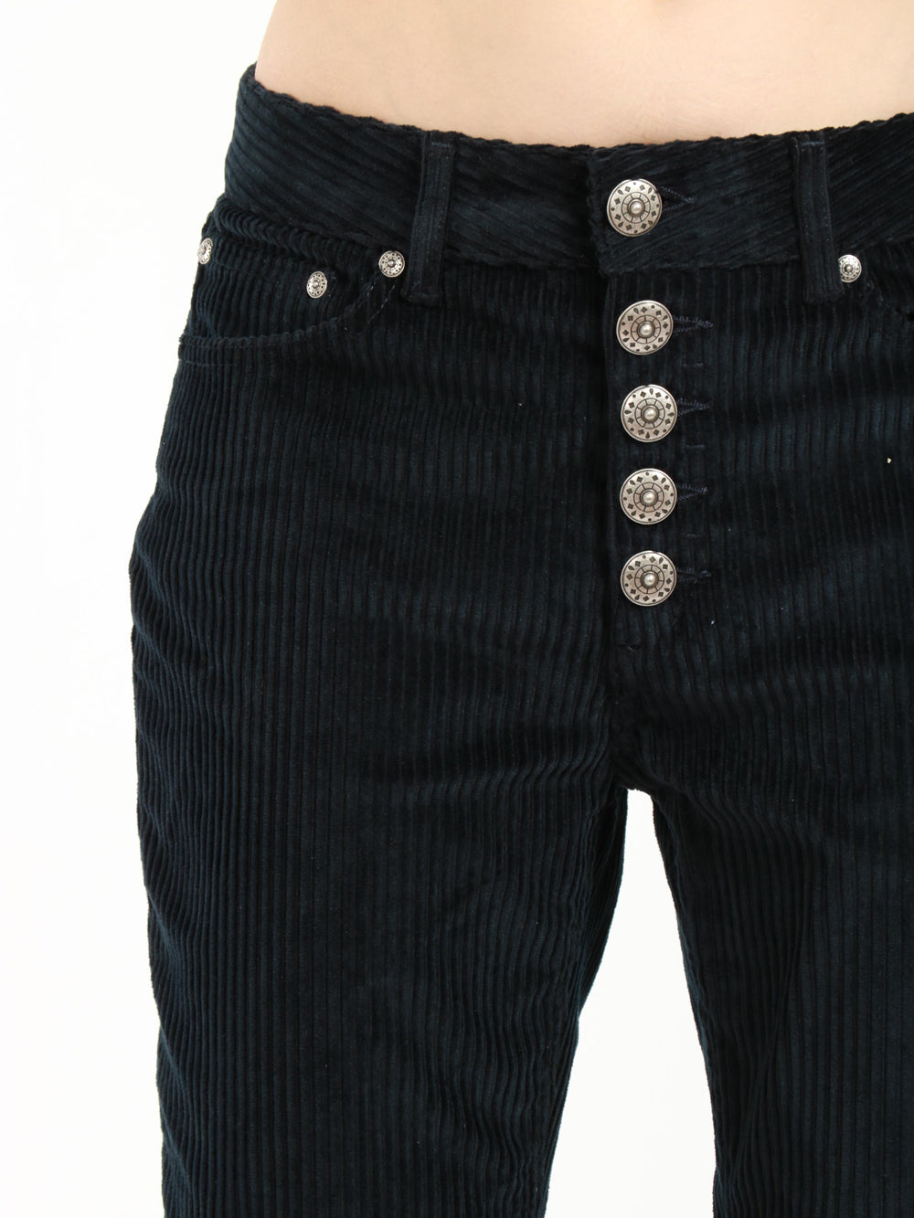 Koons Trousers in Midnight Blue Rock Velvet