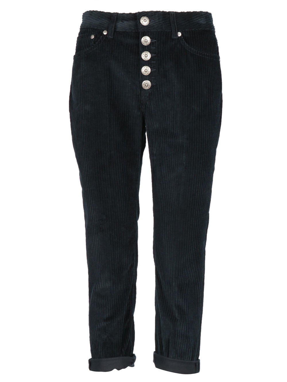 Koons Trousers in Midnight Blue Rock Velvet