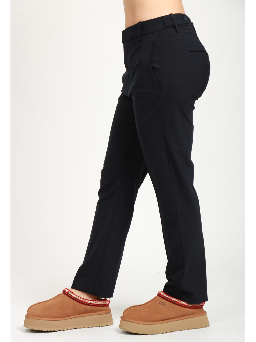 Ariel 27 Inches Pants in Cool Wool Midnight Blue