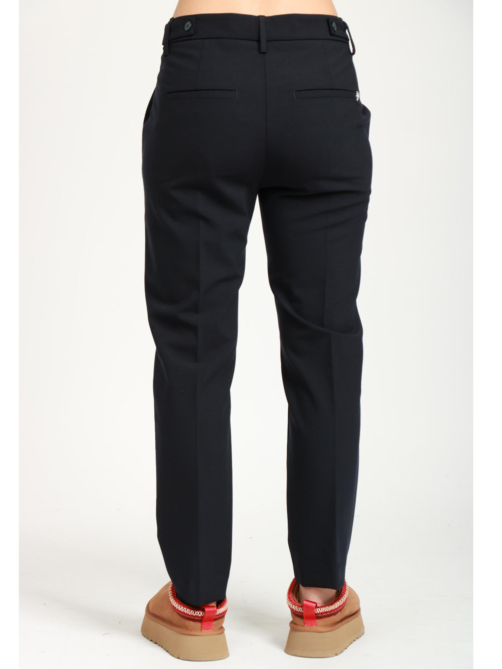 Ariel 27 Inches Pants in Cool Wool Midnight Blue