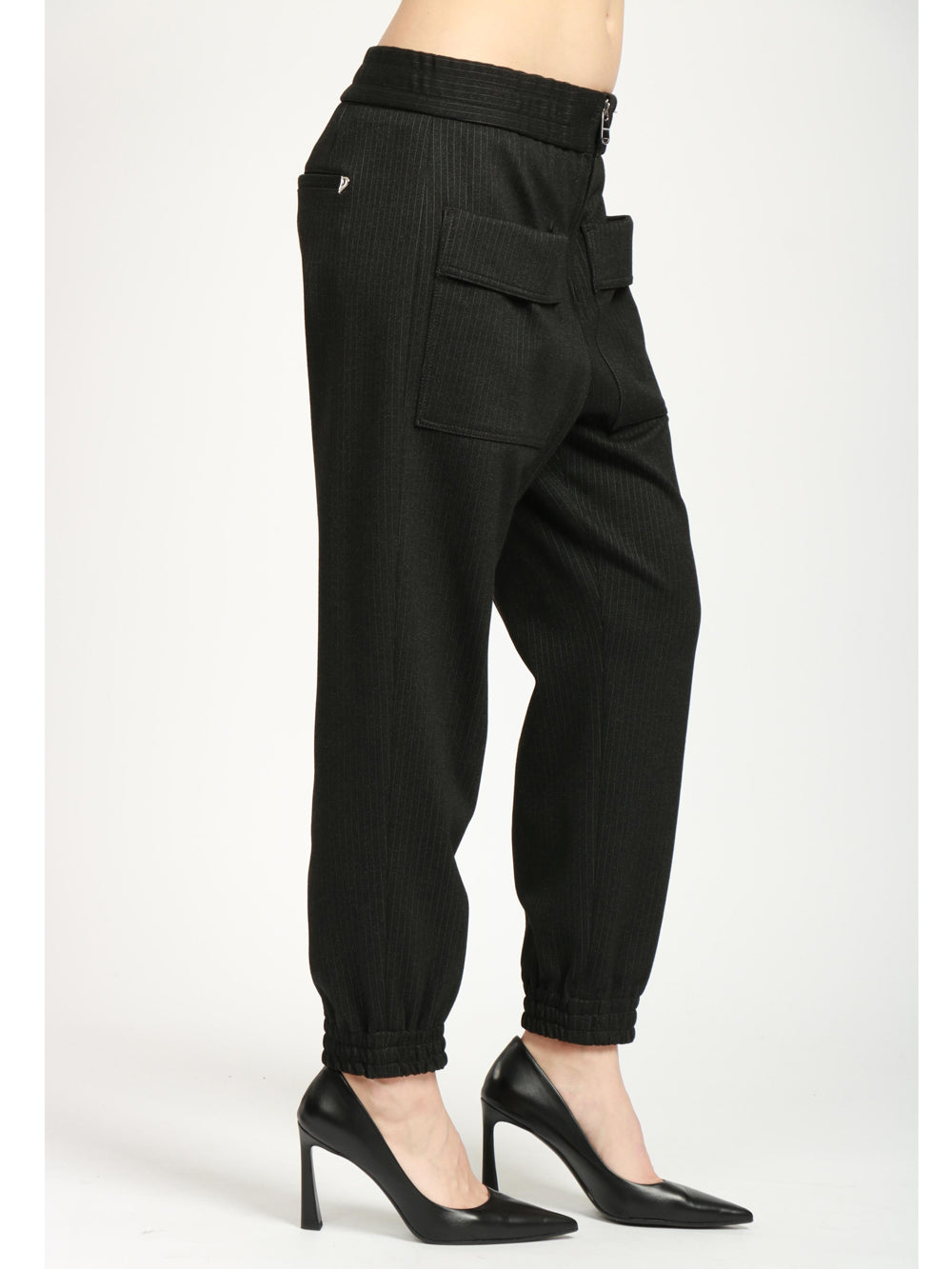 Pantaloni Sunny Jogger Gessati Grigi