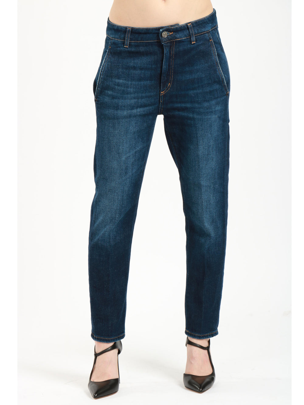 DONDUP Jeans Willa in Denim Blu con Tasche America Denim scuro