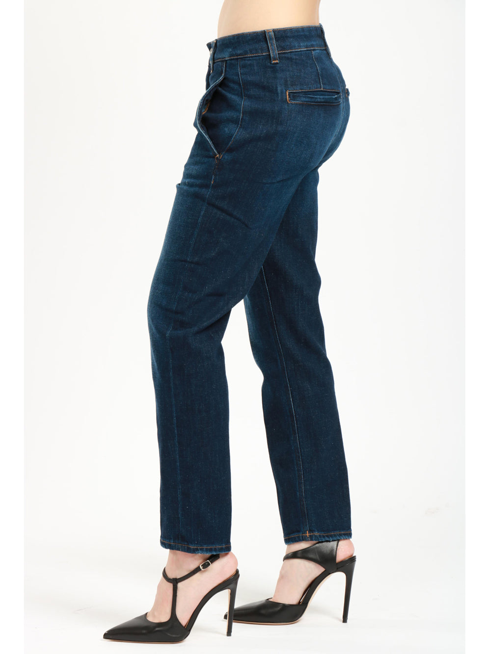 DONDUP Jeans Willa in Denim Blu con Tasche America Denim scuro