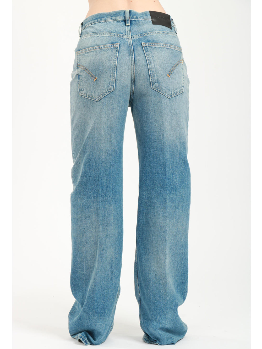 DONDUP Jeans Francine in Denim Blu con Gamba Larga Denim chiaro