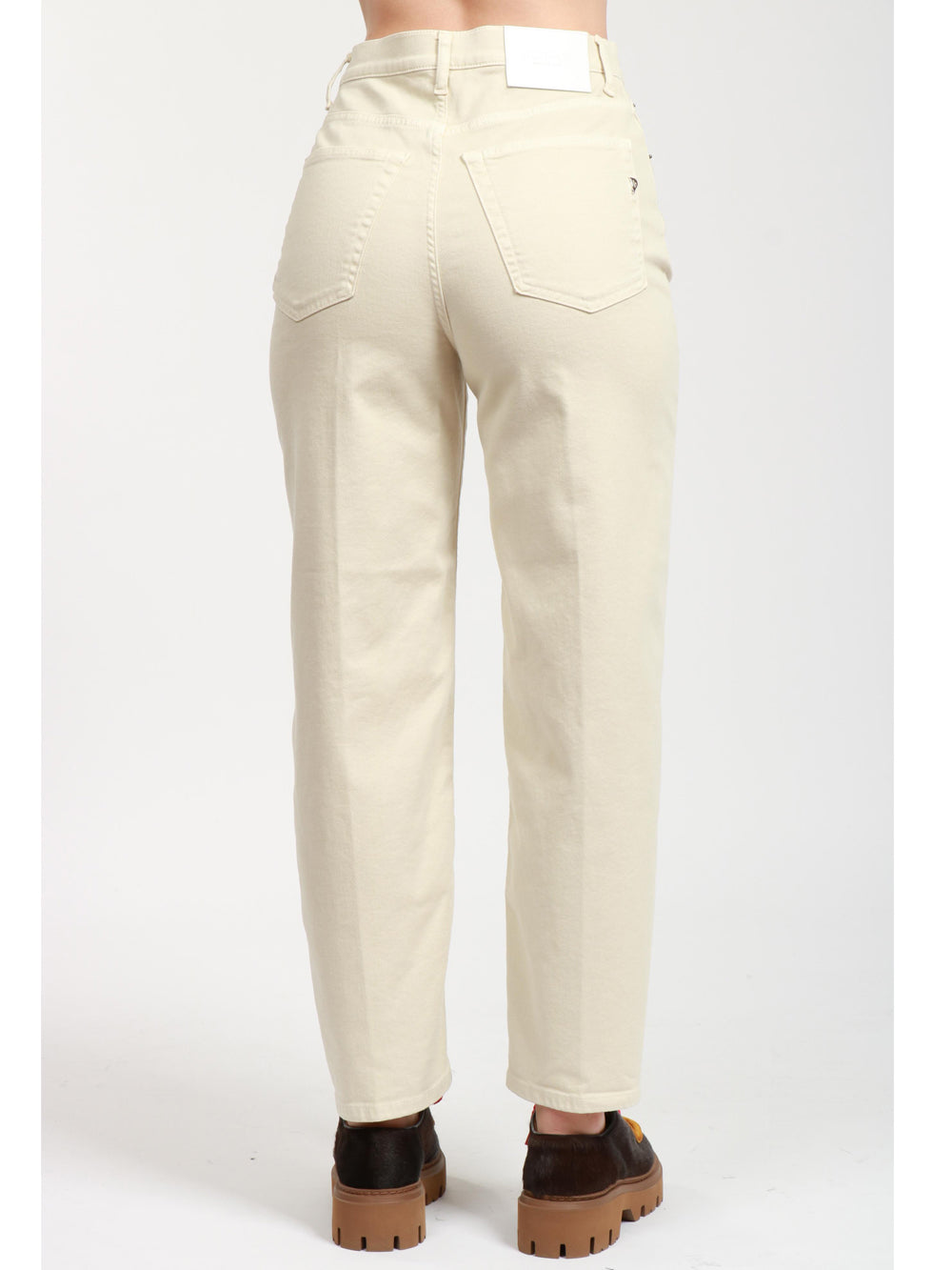 Bessie Pants in Cream Bull Denim