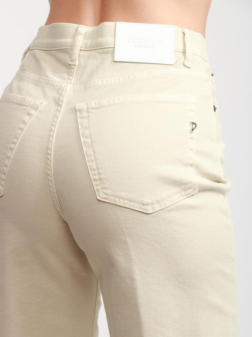 Bessie Pants in Cream Bull Denim