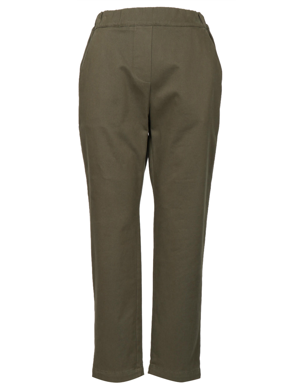 HAPPY25 Pantaloni Allegria in Cotone Verdi Militare Militare