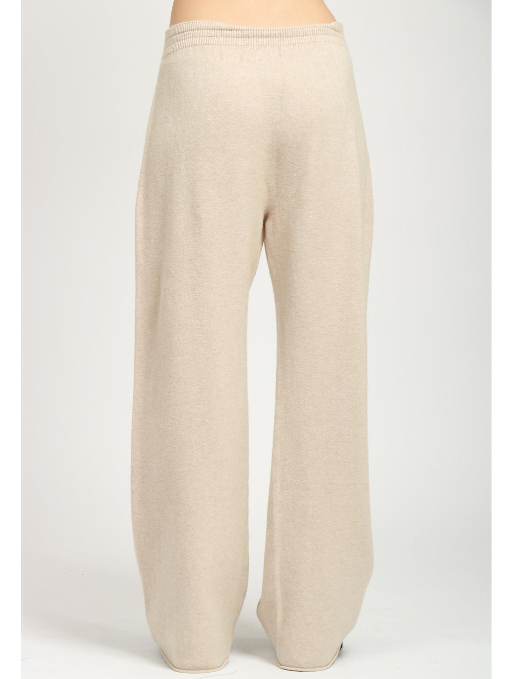 JNJ COUTURE Pantaloni Jogger in Maglia Sabbia Sabbia