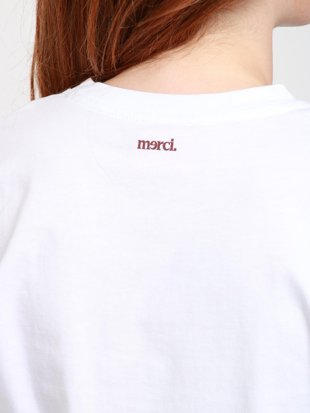 White Cotton Crew Neck T-Shirt