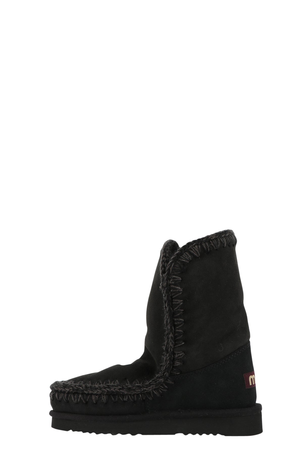 Eskimo 24 Boots in Black Suede with Sheepskin Padding