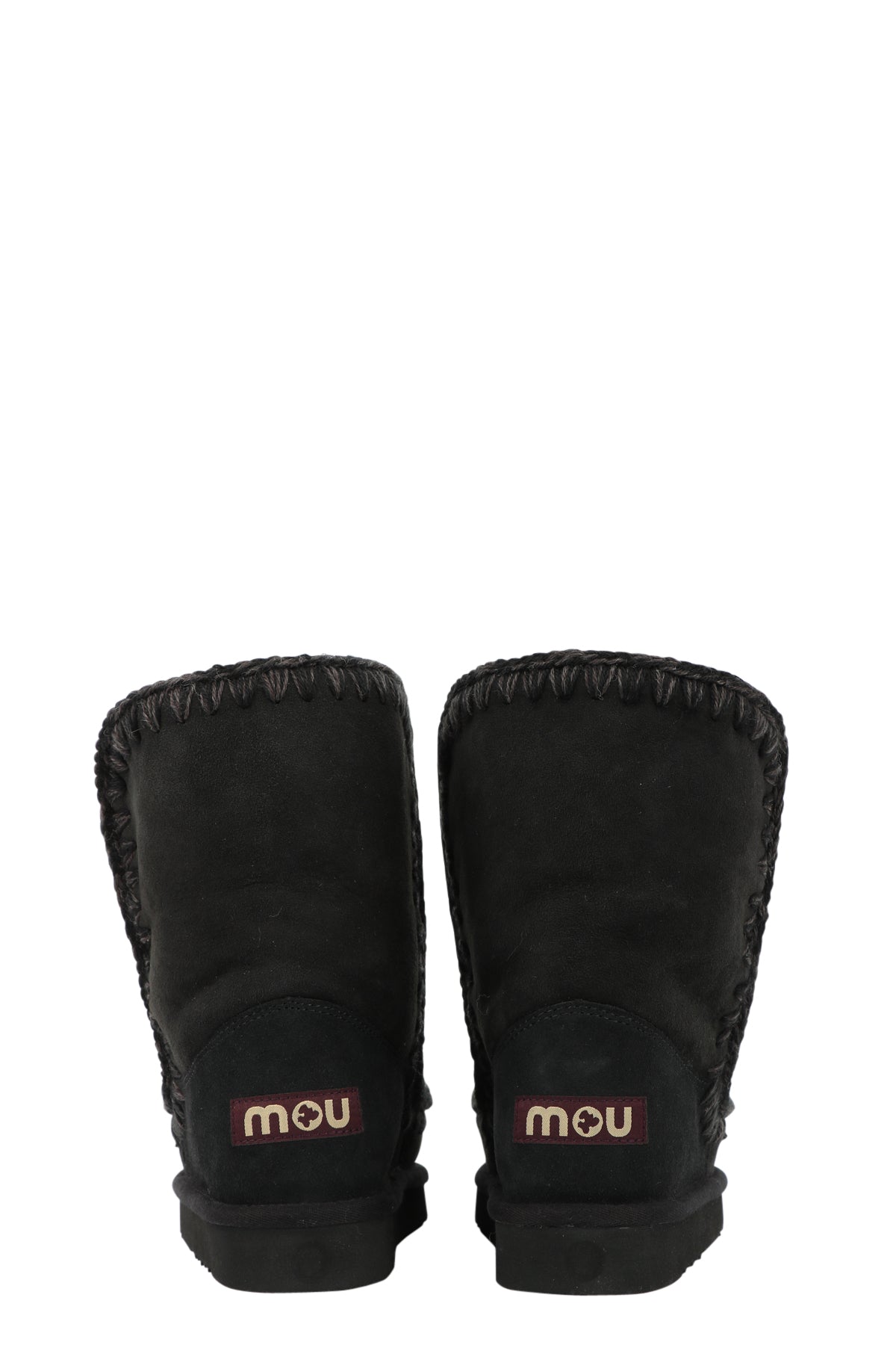 Eskimo 24 Boots in Black Suede with Sheepskin Padding