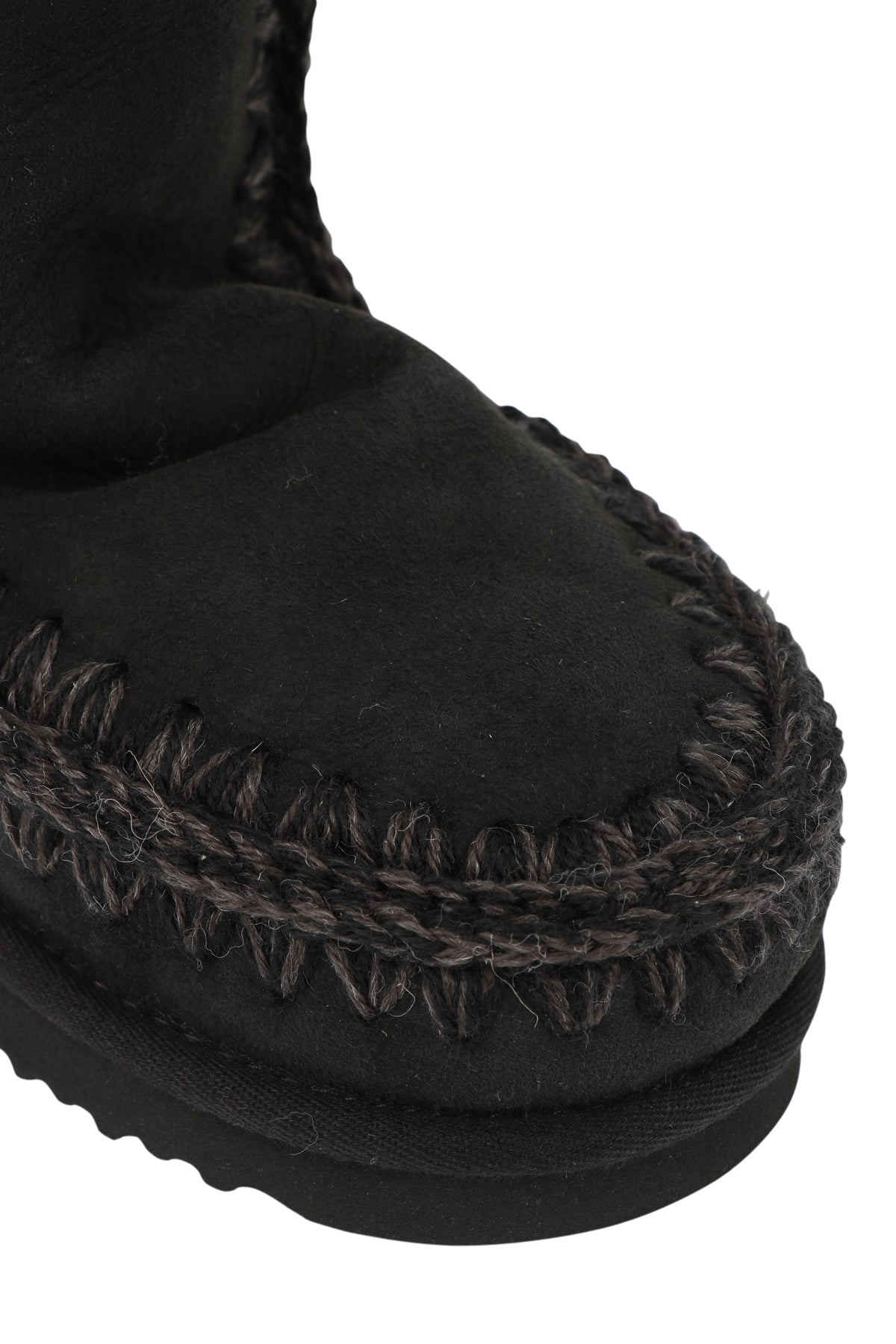 Eskimo 24 Boots in Black Suede with Sheepskin Padding