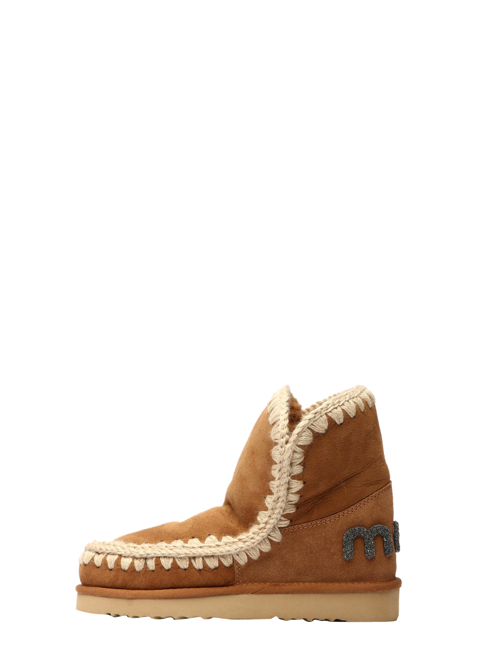 Eskimo 18 Boots in Camel Suede with Glitter Logo