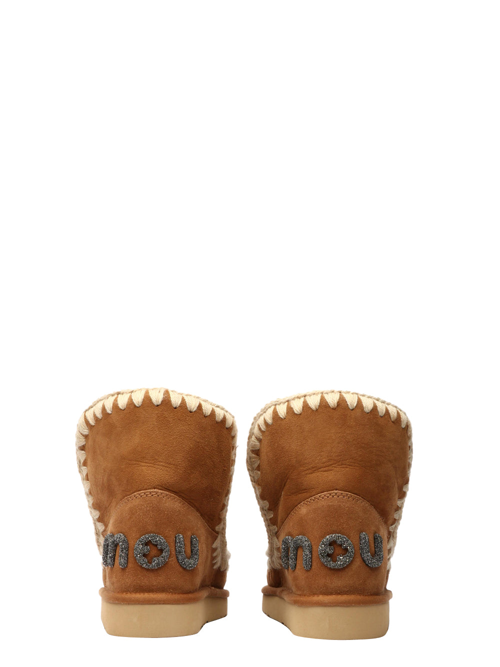 Eskimo 18 Boots in Camel Suede with Glitter Logo