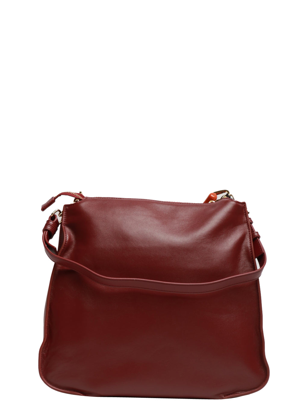 MY-BEST BAG Borsa a Mano Madison Grande in Pelle Bordeaux con Tracolla Bordeaux