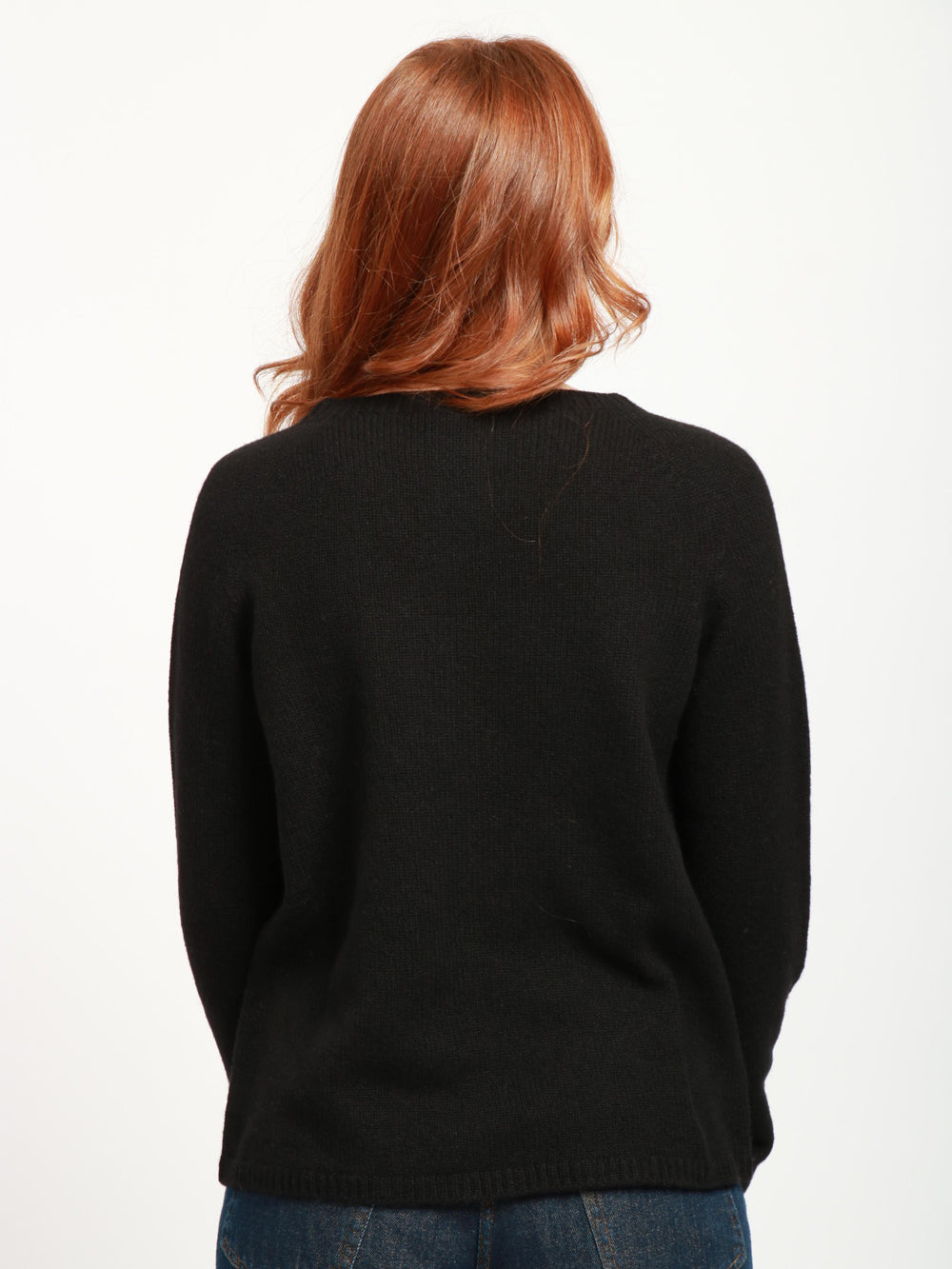 S MAXMARA Maglia Georg Gircollo in Lana e Cashmere Nera Nero