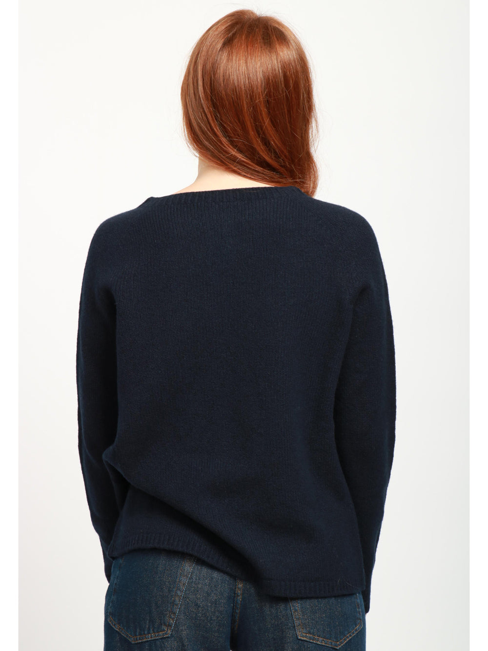 S MAXMARA Maglia Georg Gircollo in Lana e Cashmere Blu Blu