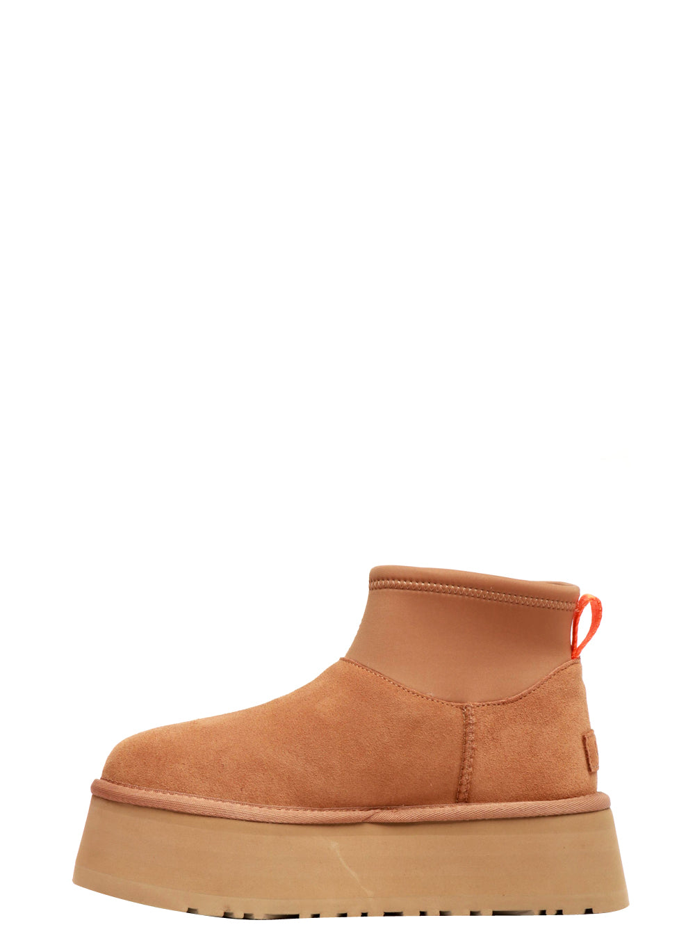 UGG Stivali Classic Mini Dipper in Suede Nocciola con Imbottitura in Lana Nocciola