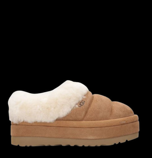 UGG Scarpe Slippers Tazzlita in Suede Nocciola con Imbottitura in Lana Nocciola