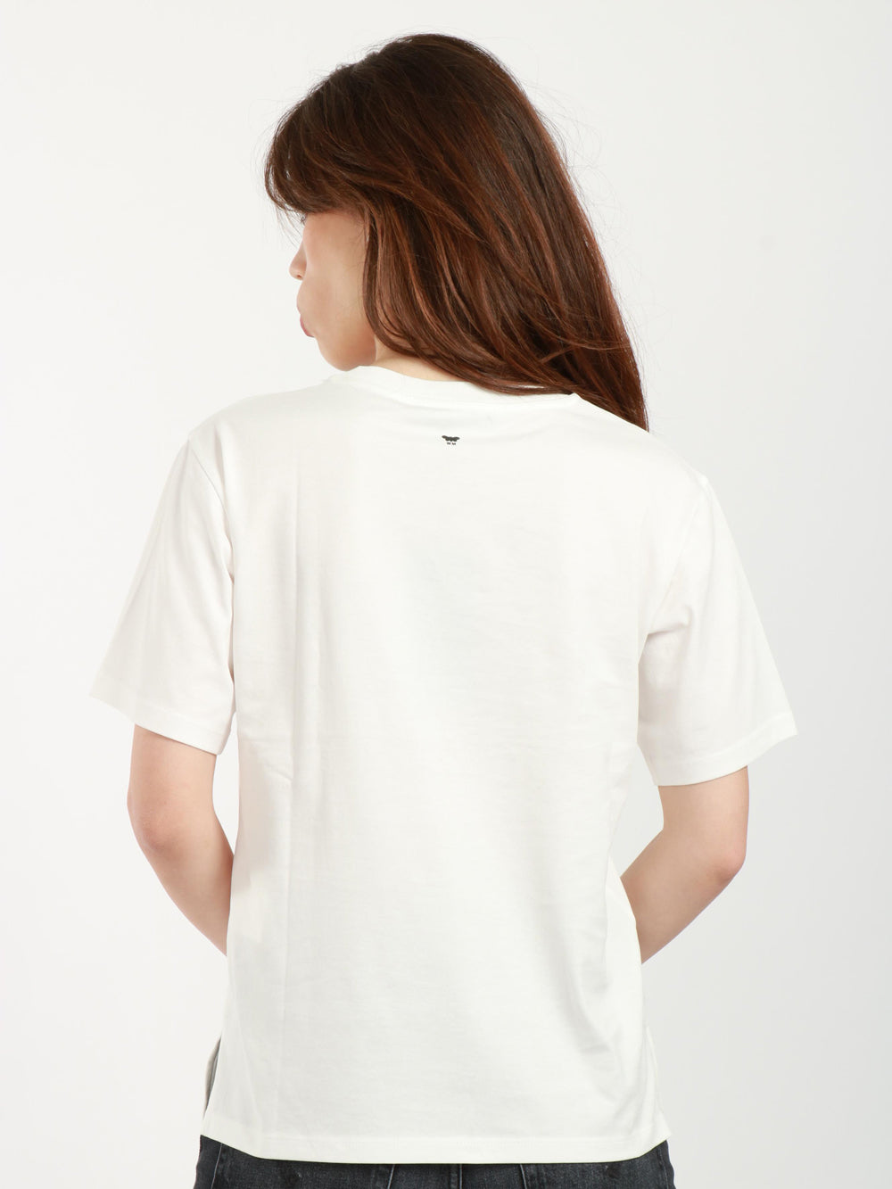 Barbano White Cotton T-Shirt with Writing