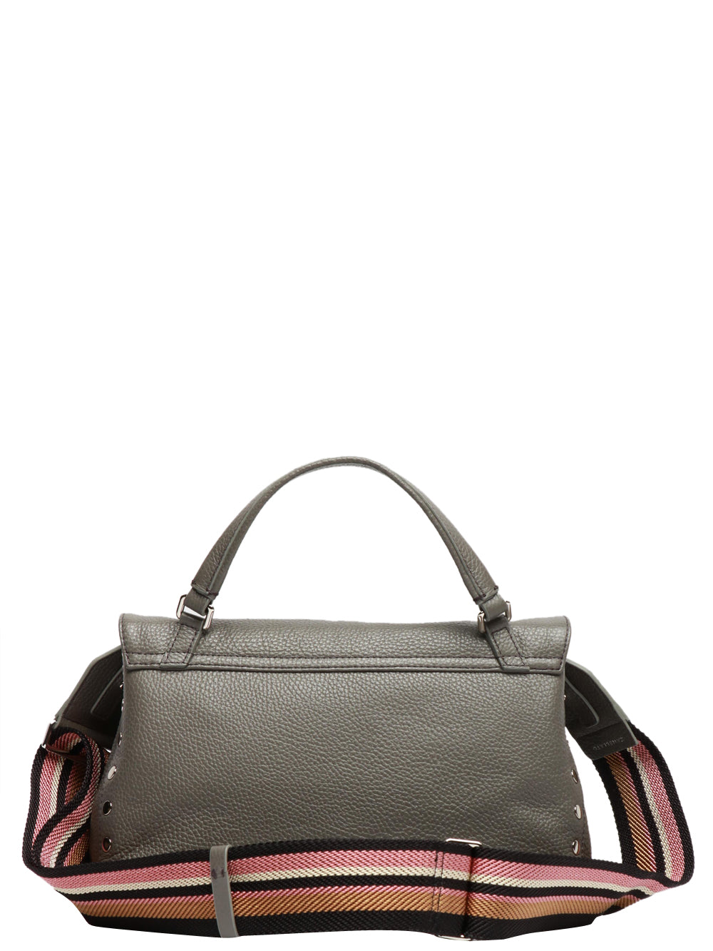 ZANELLATO Borsa a Mano Postina Daily Small in Pelle Grigia con Tracolla Grigio