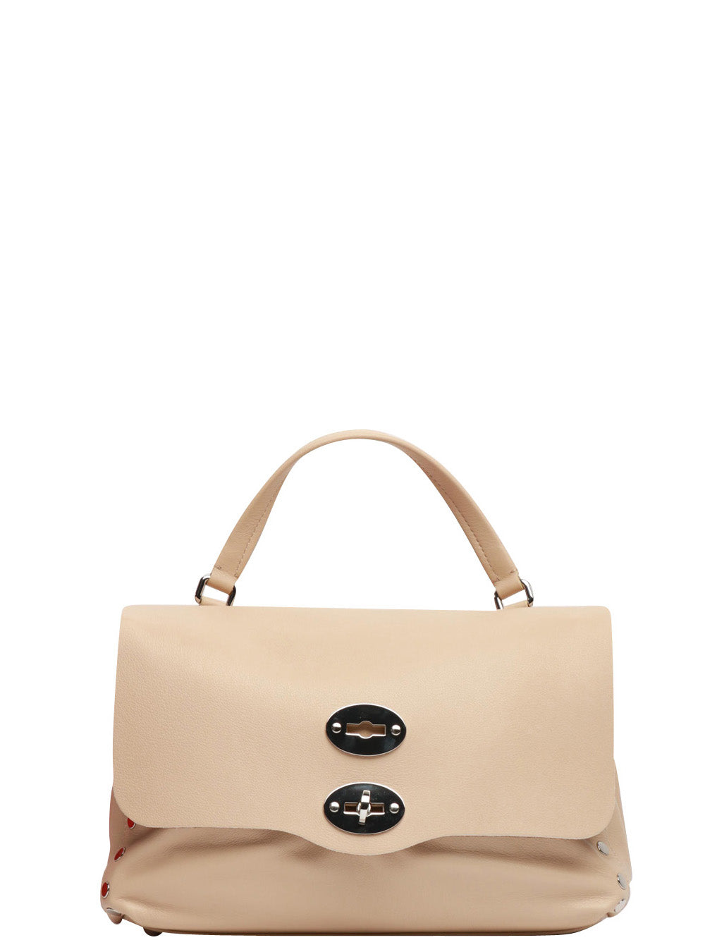 ZANELLATO Borsa a Mano Postina Piuma Small in Pelle Beige Beige