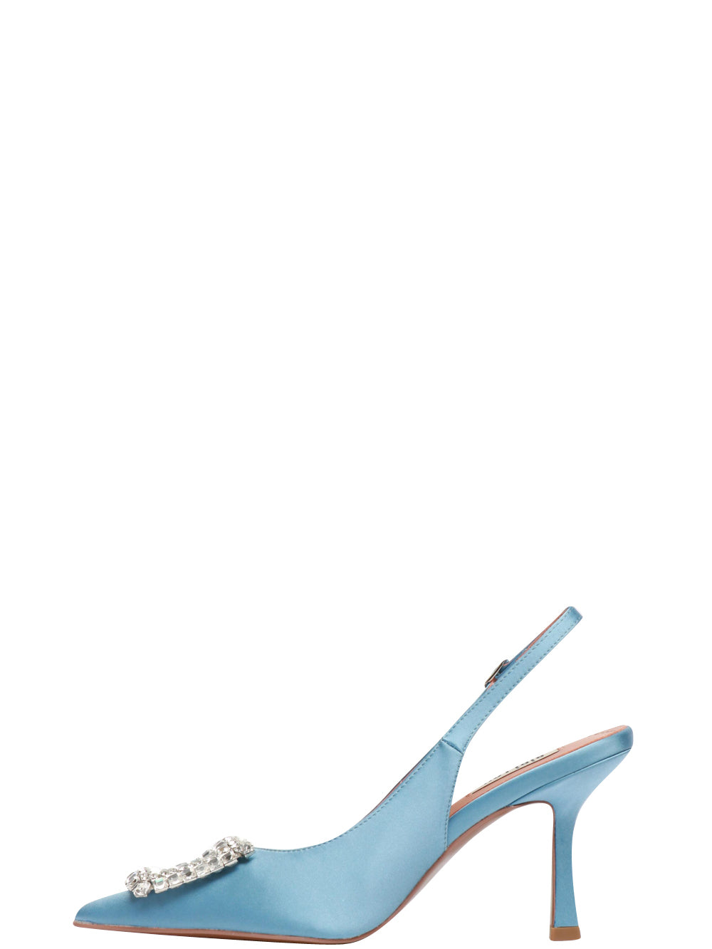 BIBI LOU Scarpe Décolleté Elisabetta Slingback in Raso Azzurre Azzurro