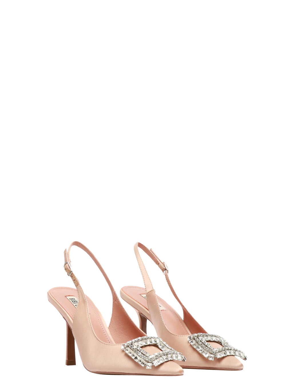 BIBI LOU Scarpe Décolleté Elisabetta Slingback in Raso Cipria Nude