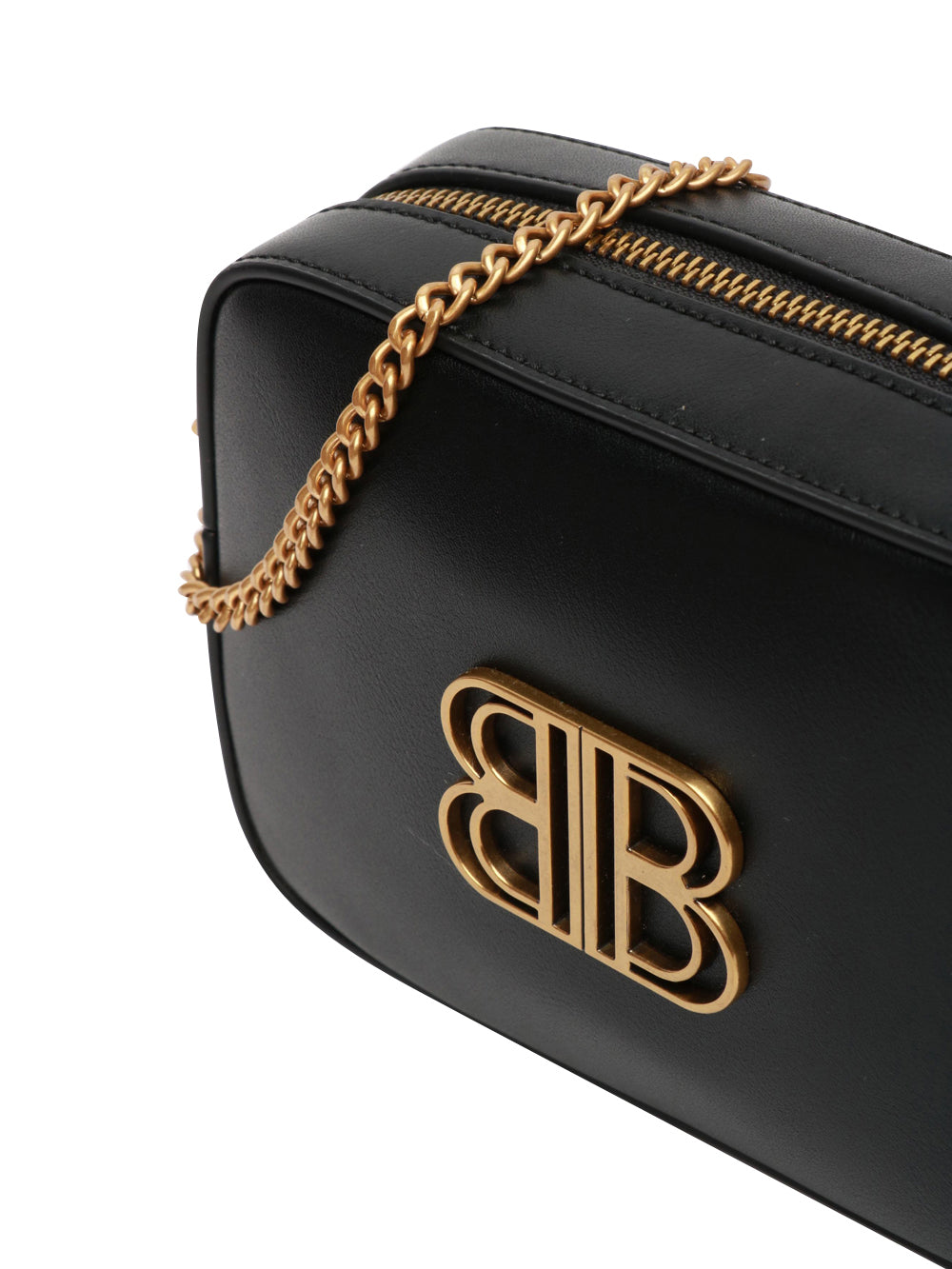 BIBI LOU Borsa Tracolla Lens Nera con Logo Nero