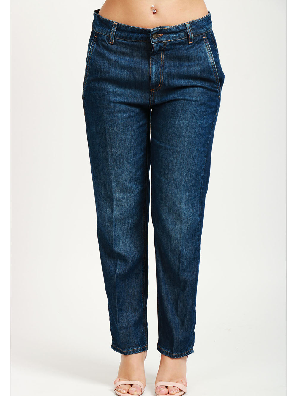 DONDUP Jeans Willa in Denim Lyocell Blu Denim