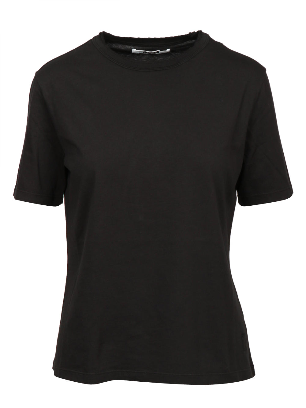 GRIFONI T-Shirt Girocollo in Cotone Nera Nero