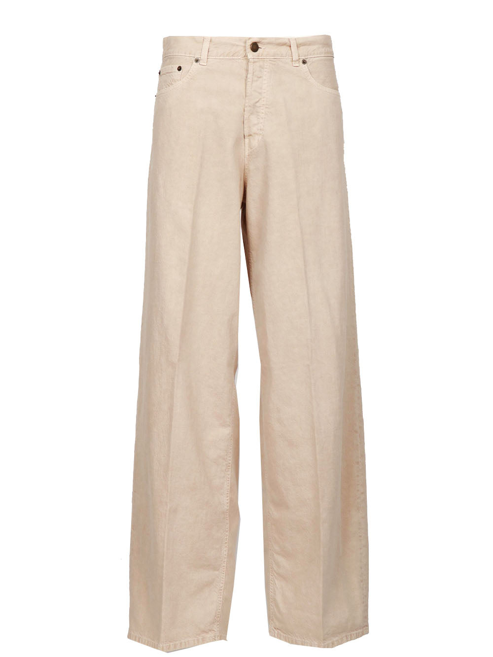 HAIKURE Pantaloni Bethany Ampi in Misto Lino Sabbia Beige