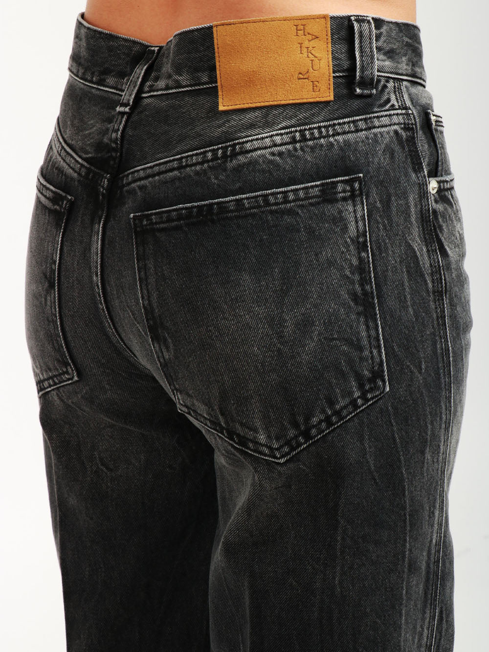 HAIKURE Jeans Winona in Denim di Cotone Neri Nero