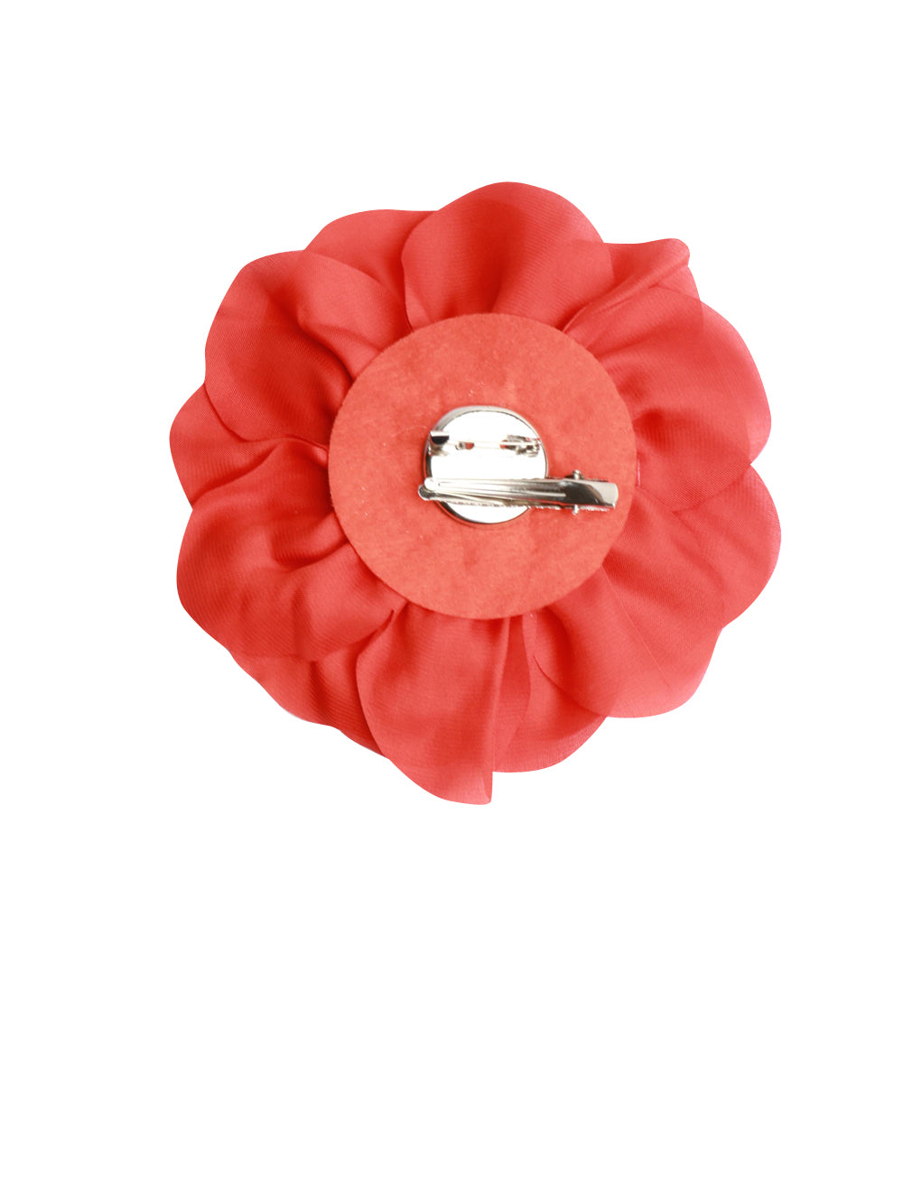 Orange Flower Brooch