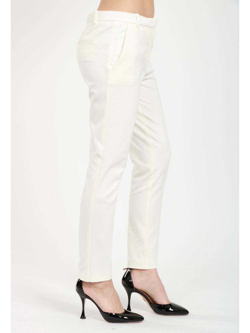 PINKO Pantaloni Bello Bianchi con Gamba Dritta Bianco