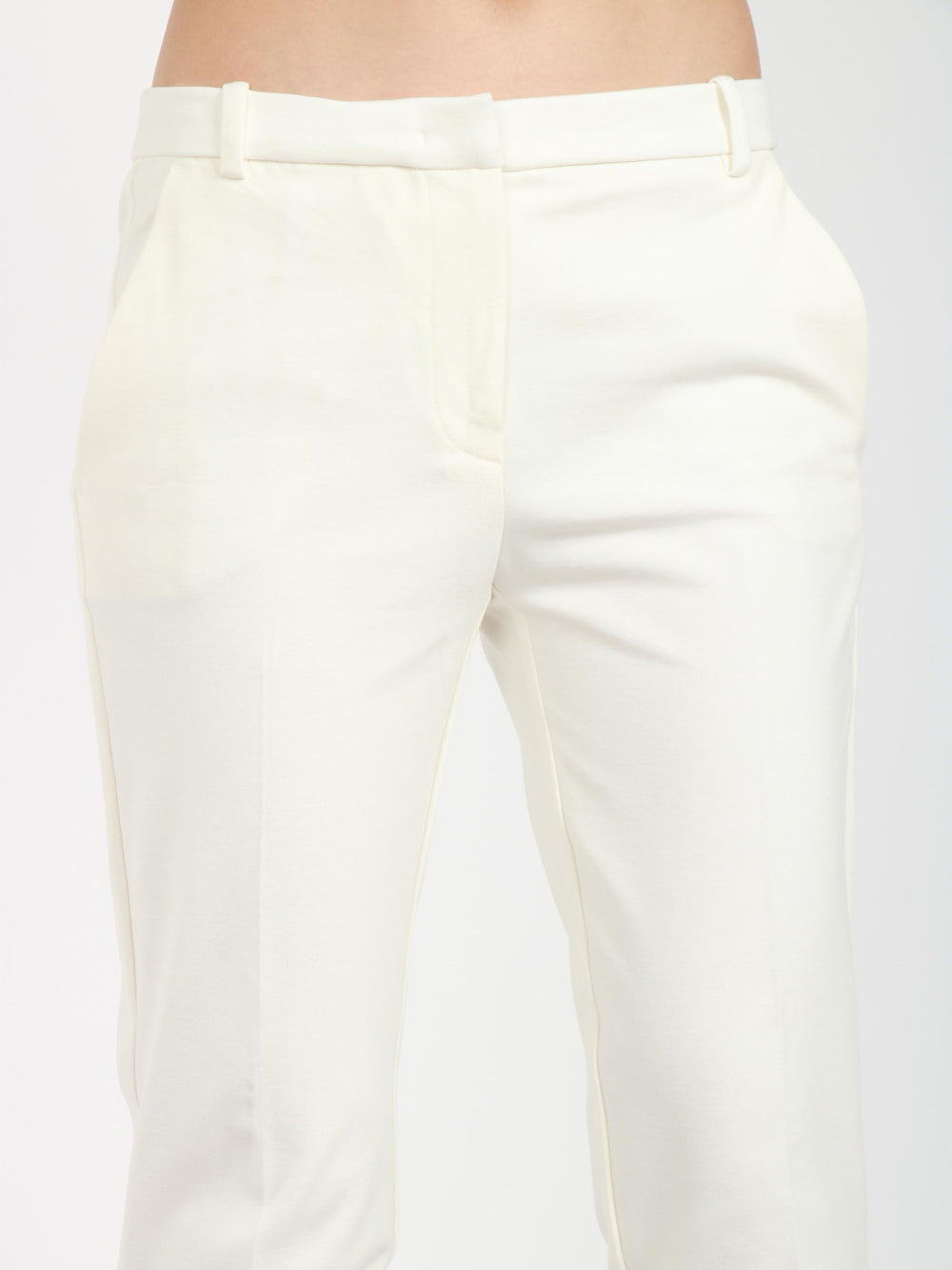 PINKO Pantaloni Bello Bianchi con Gamba Dritta Bianco