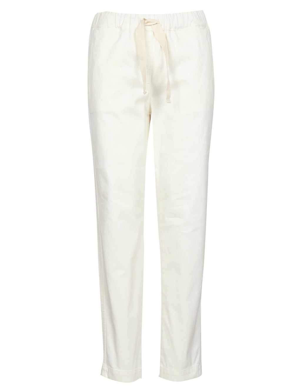 SEMICOUTURE Pantaloni Buddy in Cotone Bianchi Bianco