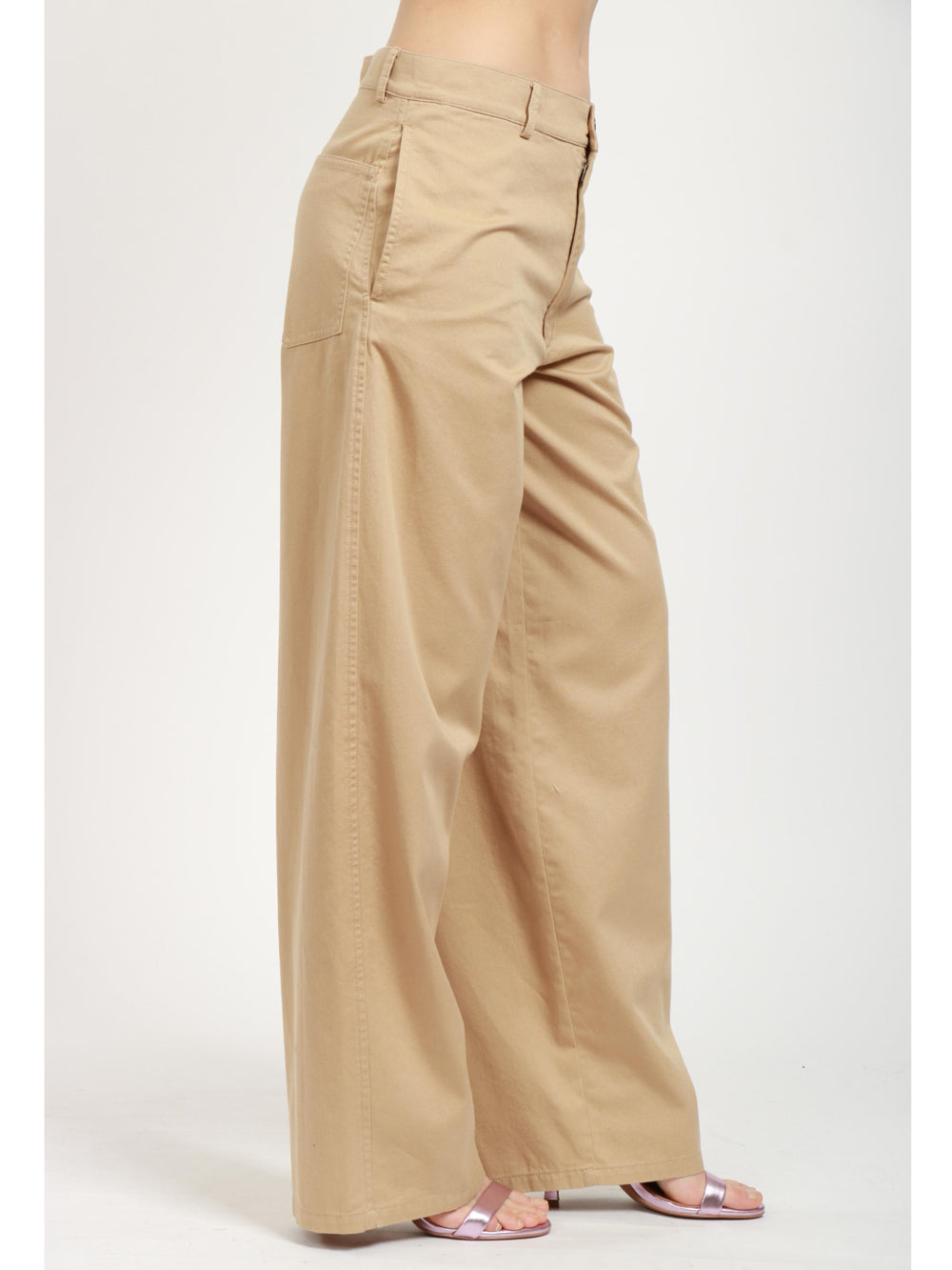 JUCCA Pantaloni in Cotone Beige Corda