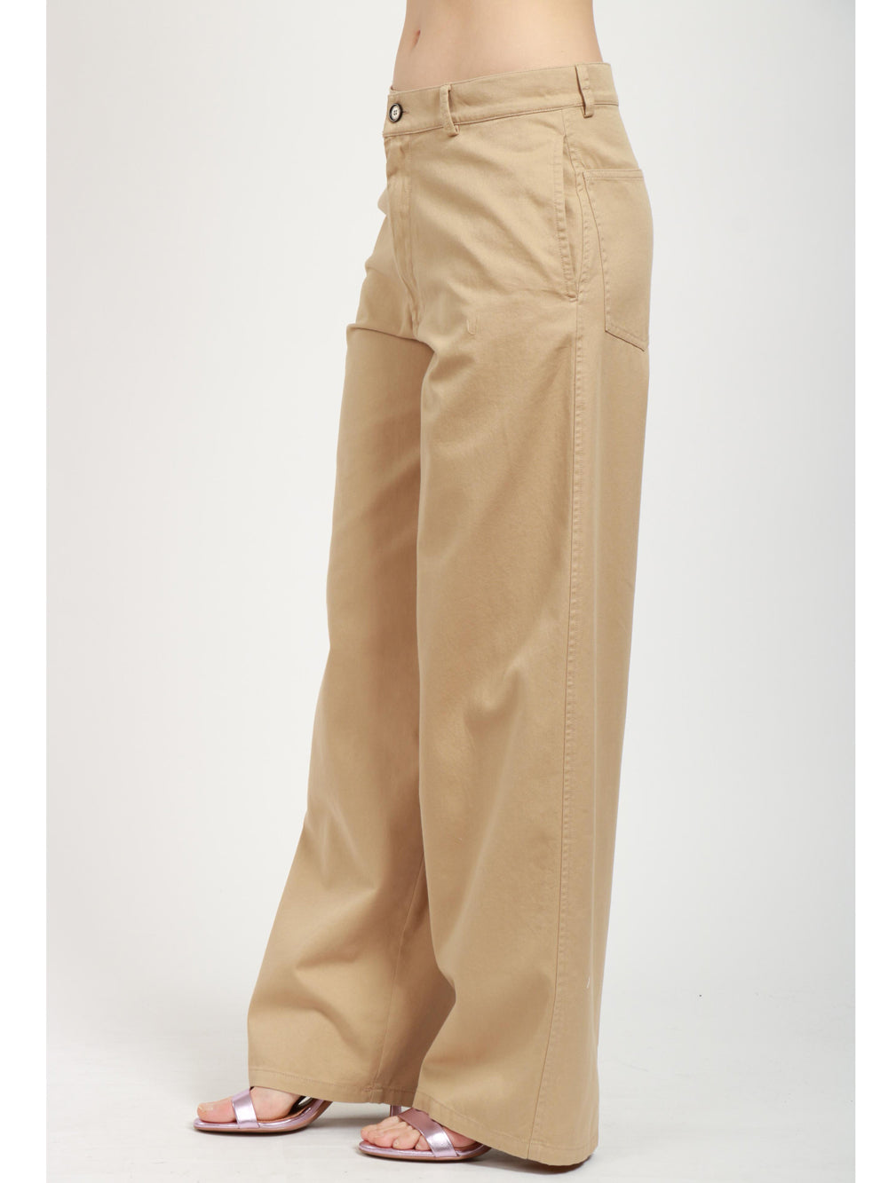 JUCCA Pantaloni in Cotone Beige Corda