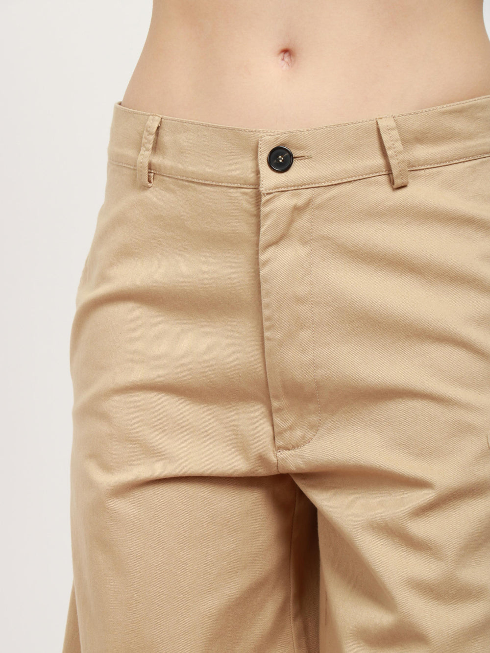 JUCCA Pantaloni in Cotone Beige Corda